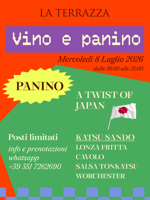 Vino&Panino X Caves Legrand | Mercoledì 8 Luglio 2026 18-21