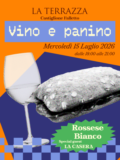 Vino&Panino X Rossese Bianco | Mercoledì 15 Luglio 2026 18-21